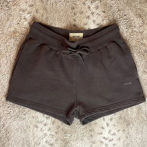 SACRÉ Thermal Brown Drawstring Shorts